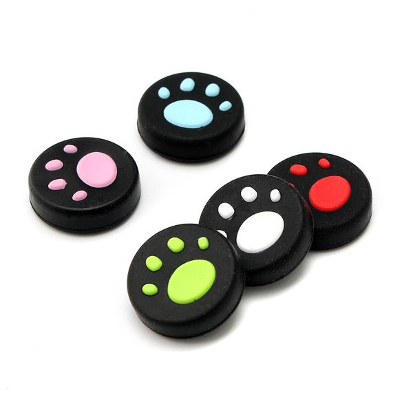 Cute Cat Paw Claw Silicone Analógico ThumbStick Cover Thumb Stick Grip para Switch Lite OLED Controller Joy-Con Joystick Cap DHL FEDEX UPS FRETE GRÁTIS