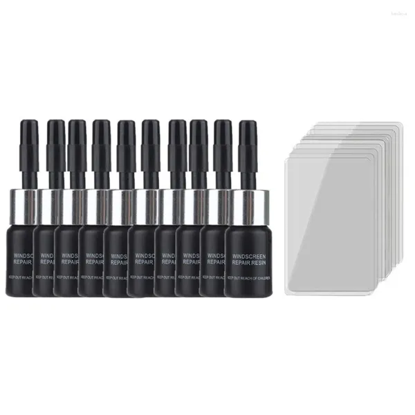 Otomobil Yıkama Çözümleri 10 PCS Ön Cam Cam Onarım Kiti Çatlak Sıvı DIY Otomatik Pencere Aracı Geri Yükleme