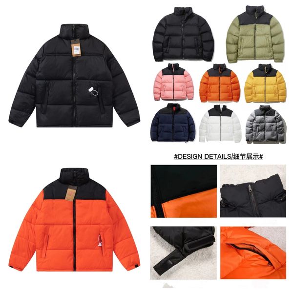 2023 North puffer jaqueta de inverno jaqueta puffer jaqueta feminina masculina com capuz parkas carta impressão casal roupas blusão casaco grosso atacado 2 peças 5% dicount