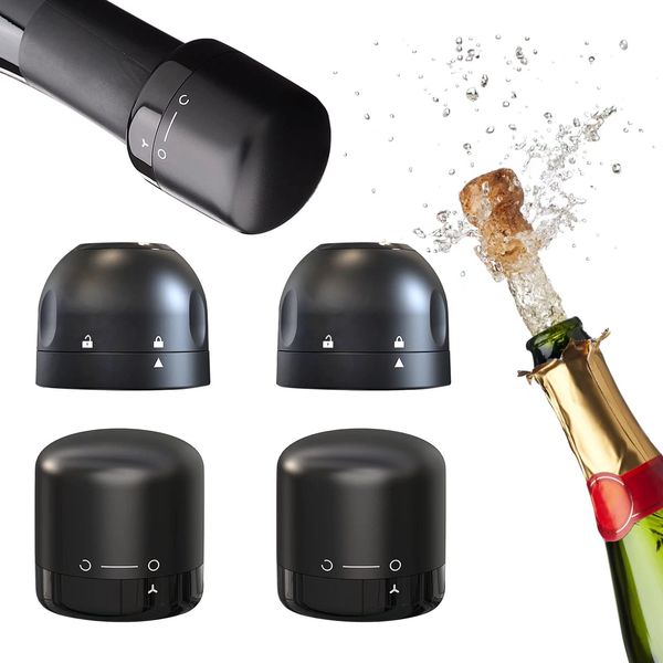 Sigillante per tappi per vino champagne riutilizzabile in silicone a tenuta stagna per mantenere lo champagne e il vino freschi