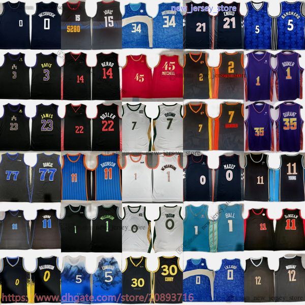 35 Kevin Durant Jersey 23-24 New City Basquete Haliburton Holmgren Edwards Banchero Morant James Maxey Harden Irving Doncic Curry Butler Tatum Wembanyama Lillard