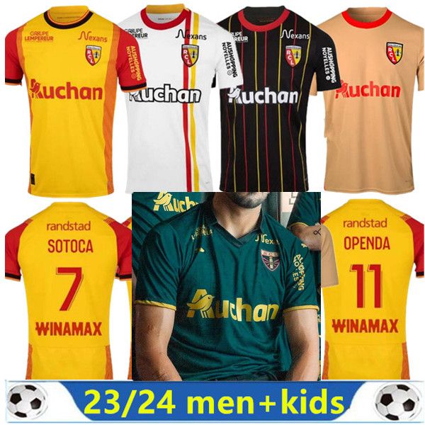 RC 23/24 Lens Sainte Barbe Soccer Jerseys Openda Buksa Kakuta Sotoca Fofana Da Costa Maillot de Foot Medina Oreba Gradit Frankowski 2023 2024 Medina Football Ball