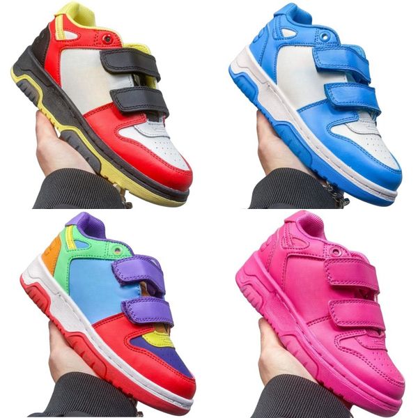 Designer-Schuhe, stilvolle Laufschuhe, Marken-Kinderschuhe, luxuriöse Kinder-Basketballschuhe aus Leder, lässige Jungen- und Mädchen-Skateboard-Schuhe, flache, atmungsaktive Low-Top-Sneaker, Rosa