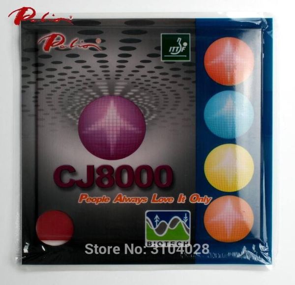 Ganzer Palio offizieller Langzeit-Tischtennisgummi CJ8000 3638 BIOTECH-Technologie schneller Angriff mit Schlaufe klebriger Tischtennisplatte 1818121