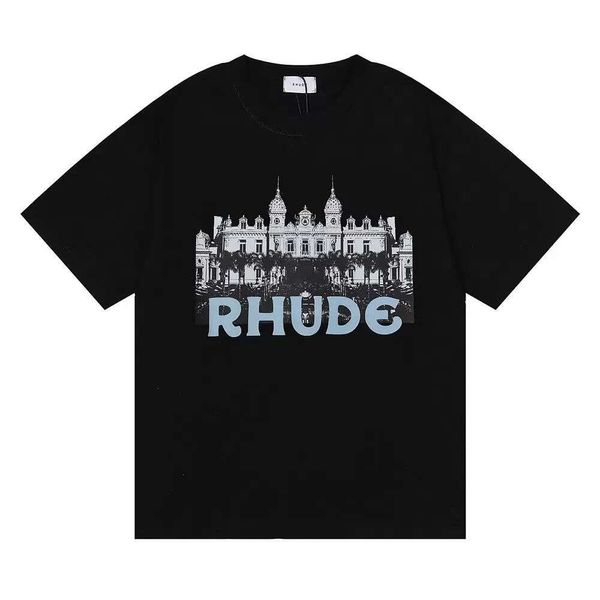 Herren-T-Shirts Kaufen Sie Designer-Herren-T-Shirts von Rhude zum Verkauf 2023 Sommerhemden Poloshirts mit Buchstaben Stickerei-T-Shirts Kleidung Kurzarm-T-Shirt T-Shirts EU S-XL Luxus