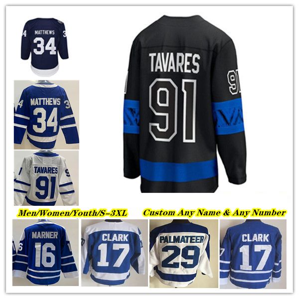 Auston Matthews Jersey de hóquei no gelo Mitchell Marner John Tavares William Nylander Morgan Rielly Max Domi Tyler Bertuzzi Mark Giordano Matthew Knies Matt Murray