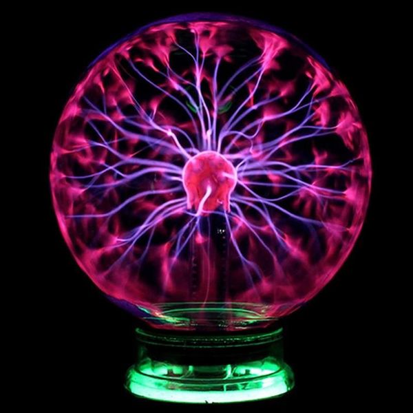 Novidade vidro magia bola de plasma Polegada luzes de mesa esfera nightlight crianças presente para o natal magia plasma noite lâmpada 2021180z