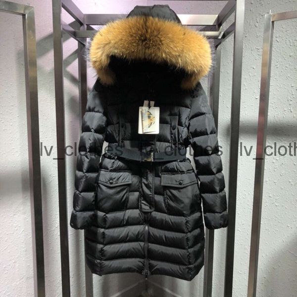 Piumino invernale, giacca firmata femminile, parka lungo con cappuccio, giacca in piuma d'oca da donna, abbigliamento da strada alla moda, ispessito, caldo, outdoor, freddo e casual