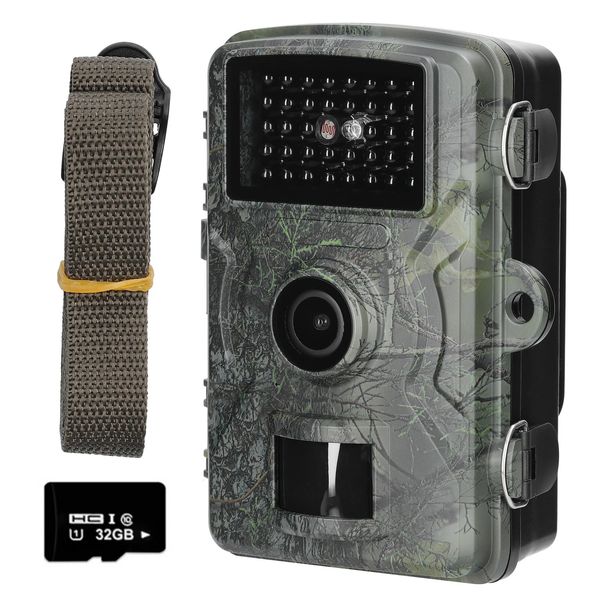 Telecamere da caccia 16MP 1080P Portatile Day Night Po Video Taking Trail Camera Multifunzione Monitoraggio esterno 38 Luci a infrarossi 231208