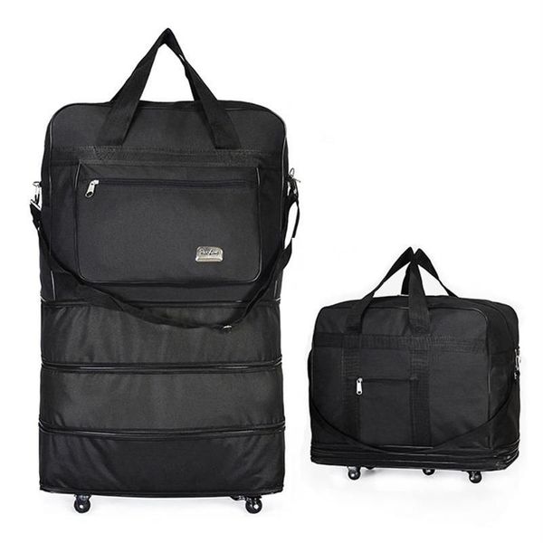 BASSE DUFFEL BASSO PORTATALE BASSO ROLLING AIR RULLO DI ARIA DELL'OXFORD BAGGI OXFORD CON WHIEL NIGHT DOTTOLING273I