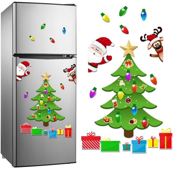 Adesivi murali Magneti per il frigo Frigorifero Armadietto per auto Adesivo per porta del garage Decorazioni natalizie Articoli per feste 231208