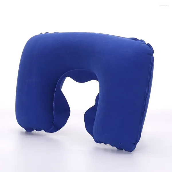 Подушка функциональная надувная U-образная форма для отдыха на голове и шее автомобиля для путешествий