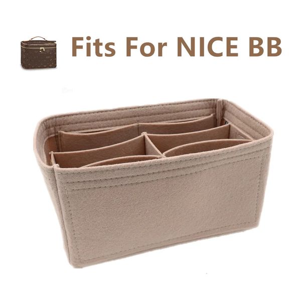 Custodie per borse per cosmetici Inserto Nice bb Organizer Borsa per trucco Borsa interna Portatile per bella borsa organizer 231208