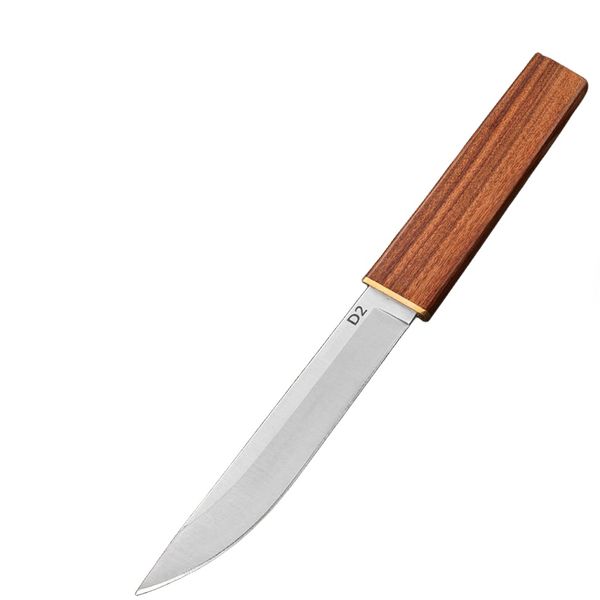 Coltello da sopravvivenza per autodifesa all'aperto, tattiche di sopravvivenza sul campo affilate ad alta durezza, con lama dritta, coltello dritto Wolf Fang