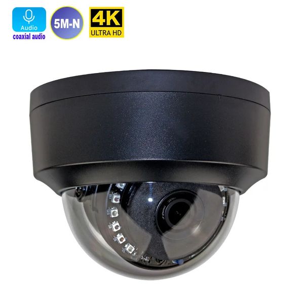 Câmeras Dome Coaxial Áudio Tvi Câmera 2.8mm Lente 2MP 1080P 5MP 8MP Dome Interno 4 em 1 Modo AHD Cvi Analógico IR Cut Night Vision Survaillance 231208