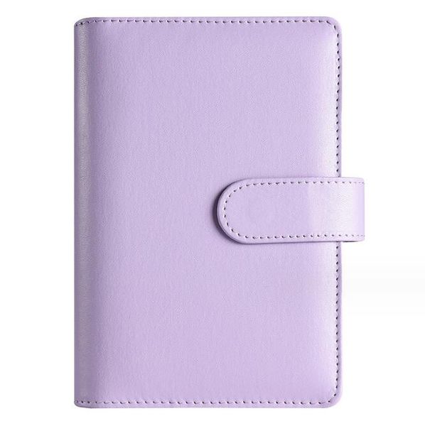 A6 Pu Leather Notebook Budget Fichário recarregável 6 anéis para economizar dinheiro Bolsa de folhas soltas Envelopes de dinheiro Diário de viagem para planejador Organizador pessoal