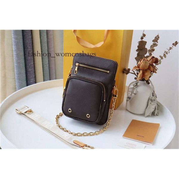 7A melhor qualidade designer de mulheres homens bolsa M80746 Utilitário Crossbody Bolsa de Ombro Marrom Carteiras de luxo saco de designer de moda sacos