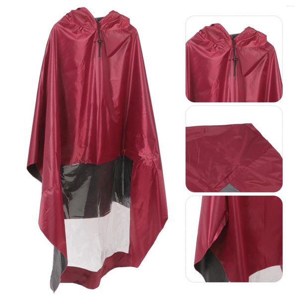 Regenmäntel Tragbarer Regenponcho Regenmantel mit Kapuzen für Reisen Erwachsene Ponchos Elektroauto Radfahren Outdoor Oxford Tuch individuell