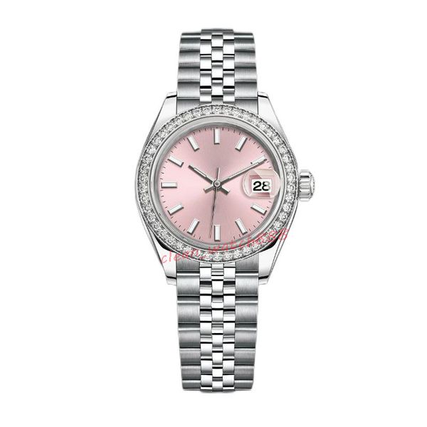 Relógio de designer relógio de diamante feminino relógio de luxo relógio de moda 28mm relógio de marca famosa 904l aço inoxidável jason 007 relógio feminino relógio gelado relojes reloj -r