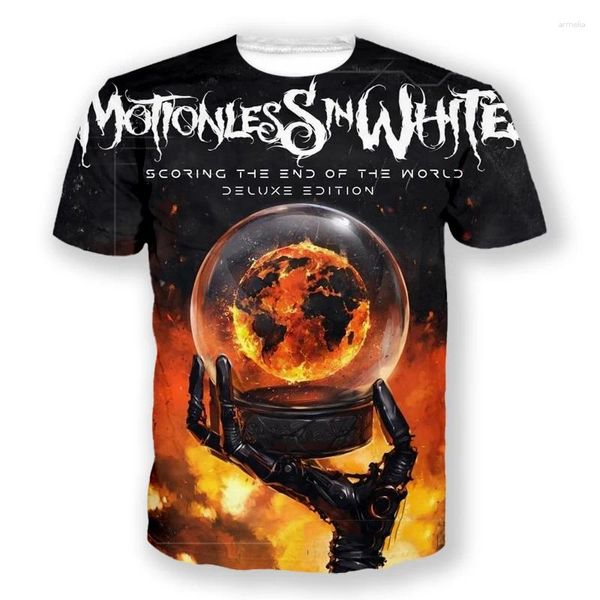 Männer T-Shirts Männer Kleidung Motionless In Weiß 3D Gedruckt O Kragen Kurzarm T-Shirt Mode Hemd Sporting Hip Hop sommer T Top L8