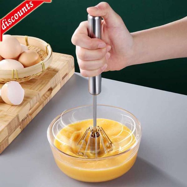 Yükseltme Yumurta Araçları Çırpma Blender El Basıncı Yarı Otomatik Yumurta Çırpıcı Paslanmaz Çelik Mutfak Aksesuarları Araçlar Kendi Krem Krem Muteserler Çırpma Manuel Karıştırıcı
