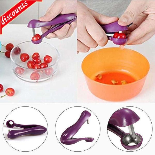 Aggiorna il nuovo Easy Cherry Corer Fruit Core Seed Remover Cherry Pitter Olive Core Utensili da cucina alla moda Gadget da cucina Accessori