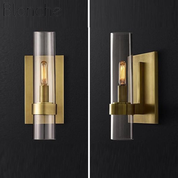 Moderno e luxuoso luzes de parede sombra vidro ouro preto lâmpadas parede para o quarto cabeceira sala estar restaurante luminárias led sconces276p