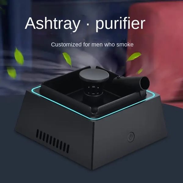 Il purificatore d'aria con posacenere intelligente rimuove il fumo passivo L'odore del tabacco scompare in un istante, posacenere portatile USB, un regalo per gli uomini che fumano