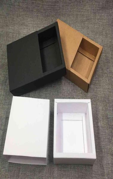 30 pz lotto cartone quattro dimensioni tre colori scatola di cassetti di carta kraft cubica per partite più leggere pacchetto regalo scatole di cassetti push pull Y05872495