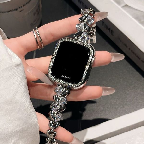 Бренд Apple Watch Band 49 мм 38 мм 40 мм 41 мм 42 44 мм 45 мм часов для часов для нового iwatch 8 7 6 5 4 SE Ultra 2 Ultra9 Frist Watch -полоса рама + ремешок