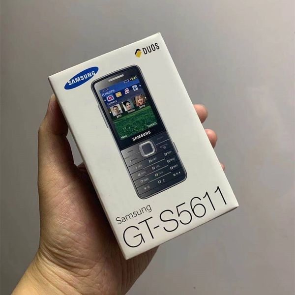 Telefoni cellulari ricondizionati Samsung S5611 S5610 GSM 2G per studenti Old man Classic Nostalgia telefono sbloccato con scatola Reatil