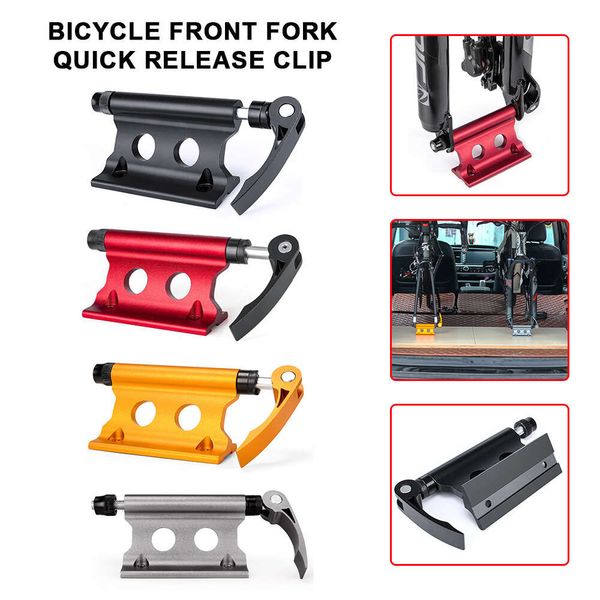 Novo teto do carro mtb bicicleta rack de liberação rápida garfo instalação montagem titular bloqueio caminhão ciclo suporte de montagem rack bloco acessórios da bicicleta