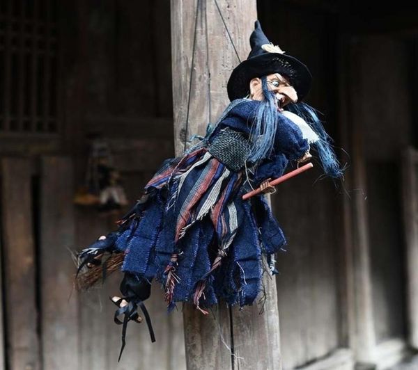 Хэллоуин призрак ведьма кукла ужас страшно висячие украшения летающий кулон DIY украшения для вечеринок Y2010064429490