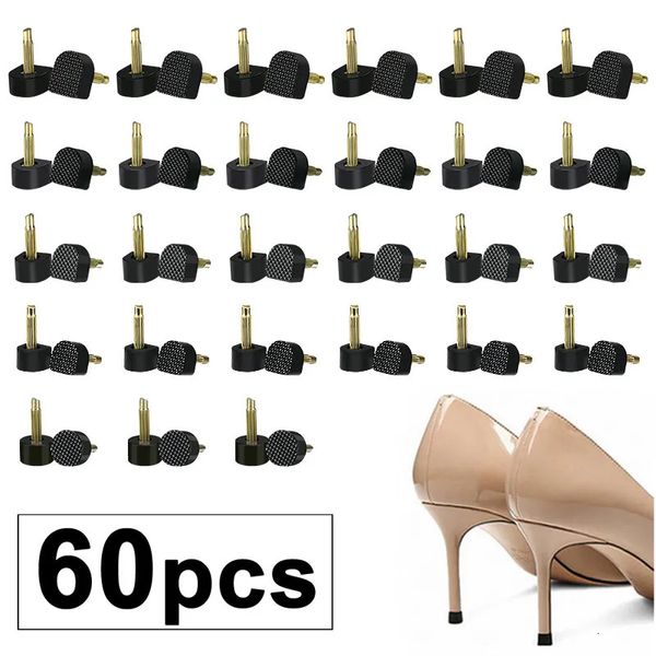 Ayakkabı Parçaları Aksesuarları 60 PCS Yüksek Topuklu Heel Caps High Topuklu Dubel Asansörler Lady Heeltaps Pin Düğün Bakım Kiti Koruyucu Ayakkabı Onarımı 231208