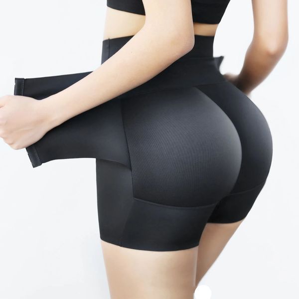 Cintura barriga shaper falso bunda sem costura mulheres corpo shaper emagrecimento calcinha shapewear hip realçador booty pad push up bunda levantador calça roupa interior 231208