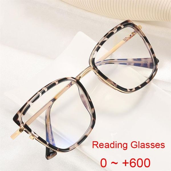 Zonnebril Mode Dames Leesbril Lente Scharnier Verziend Lezers Brillen Luipaard Cat Eye Blauw Licht Filter Frame 3 5Su324S