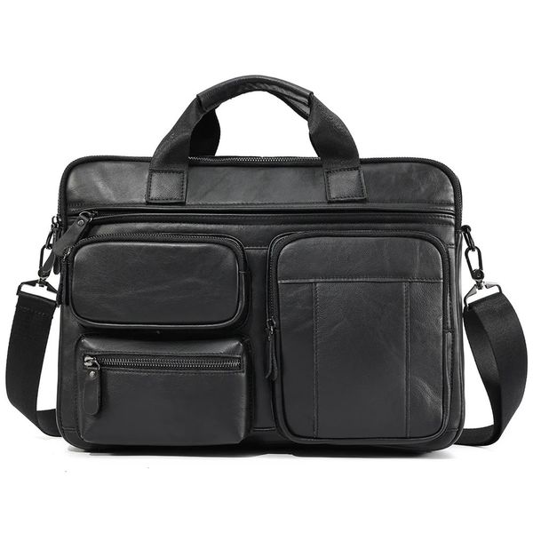 Aktentaschen Echtleder Messenger Bags Herren Aktentasche für 156