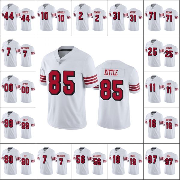 San Francisco''49ers''Men 97 Nick Bosa 44 Kyle Juszczyk 85 George Kittle 19 Deebo Samuel Custom Women Youth Football Jersey