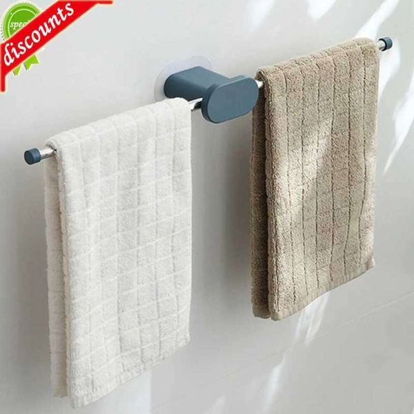 Aggiorna gli accessori per il bagno Porta asciugamani senza punzonatura Appeso a parete per il bagno Scaffale multifunzione Portaoggetti da cucina a doppia colonna per la casa