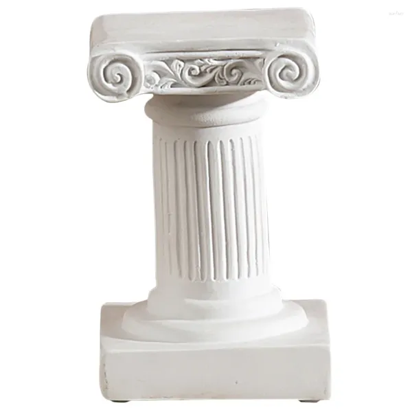 Decorações de jardim coluna romana estátua decoração de casa pilares mini homedecor para casamento decoração de resina grega