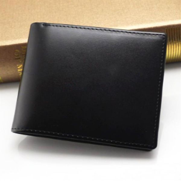 Carteira de couro genuíno masculino Carteira casual portador de cartão de visita Pocket Fashion Purse Wallets for Men352s