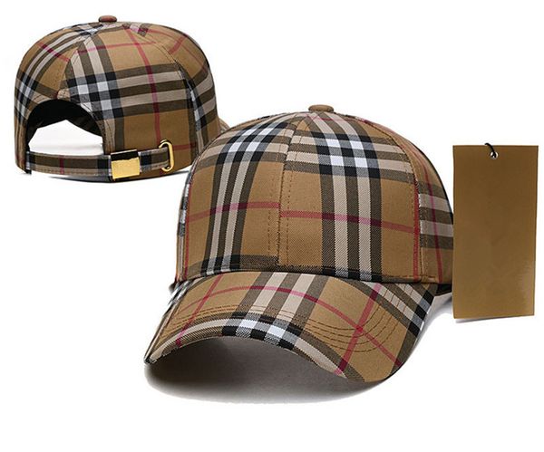 Ball Caps Новые дизайнеры шляпа роскошные модные письма бейсболка полоса