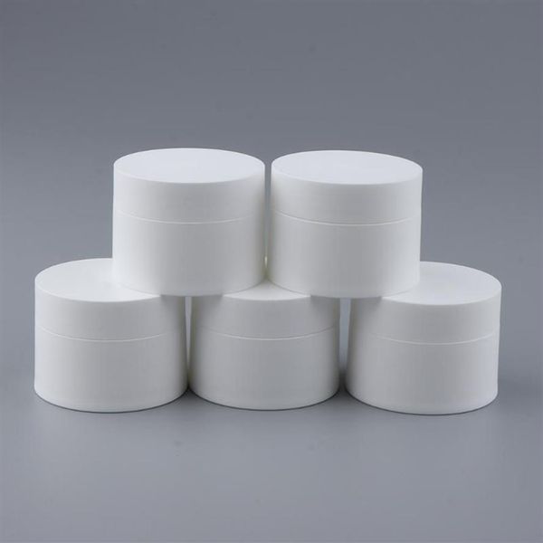 Confezione da 5 vasetti di plastica ricaricabili di fascia alta Contenitori vuoti per burro per il corpo con crema per il viso per bottiglie da viaggio 304r