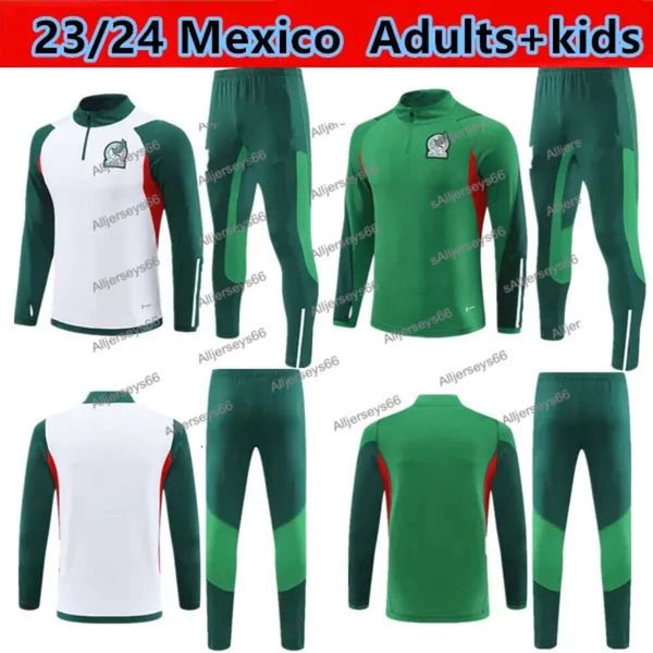 23 24 Maglia da allenamento per abbigliamento sportivo Mexican Club USA 2023 2024 CIOVANY G Dos Santos R SAMBUEZA P AGUILAR Calcio Uomo Bambini Felpa Set _ Set da calcio Giacca