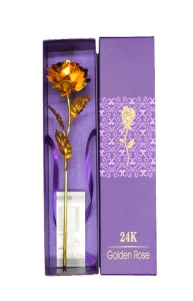 Dekorative Blumen Kränze 24K folienüberzogenes Roségold Hochzeitsdekoration Blume Valentinstag Geschenk Liebhaber künstlich für Dr9621353