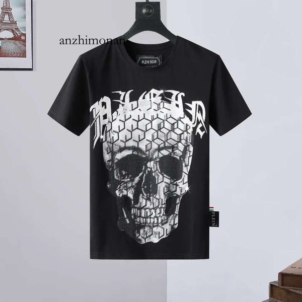 Designer SHIRT T T-shirt firmata da uomo Magliette Pleins Uomo Phillip Plain Philipps BEAR Designer Brand Abbigliamento Strass PP Skull Uomo T-SHIRT ROUND N 667