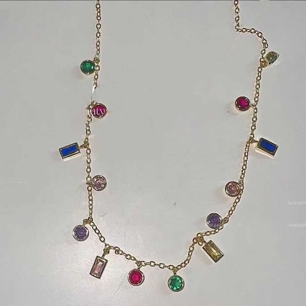 Neue Mode Halskette Armband Ring Tiffanylit Anhänger Halsketten Advanced 925 Anni Light Luxus Ölgemälde Serie Fairys Night Barcelona Farbiger Stein 4wo