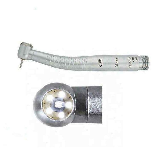 Dental-Handstück 2 4 Löcher mit 5 Sprühwasser Dental 5 LED-Licht schattenloses Turbinen-Luftrotor-Handstück Hochgeschwindigkeits-Handstück