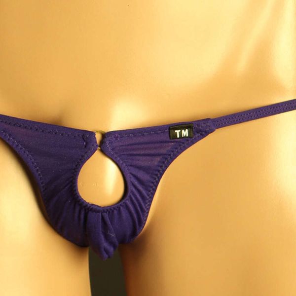 Hot heren laagbouw ademend G-snaar ondergoed doorzien T terug sexy zakje slipje string slips lingerie