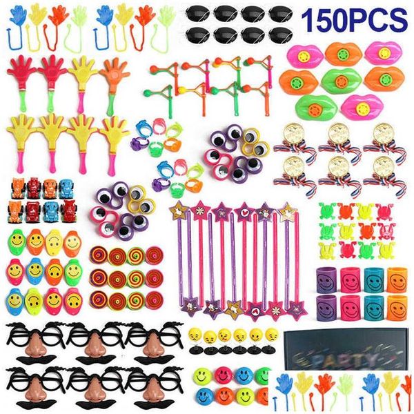 Outros suprimentos de festa festiva 150 pcs aniversário pinata enchimentos sortidos pequenos brinquedos conjunto crianças brinquedo prêmios jogo festa suprimentos brindes g dhxyc